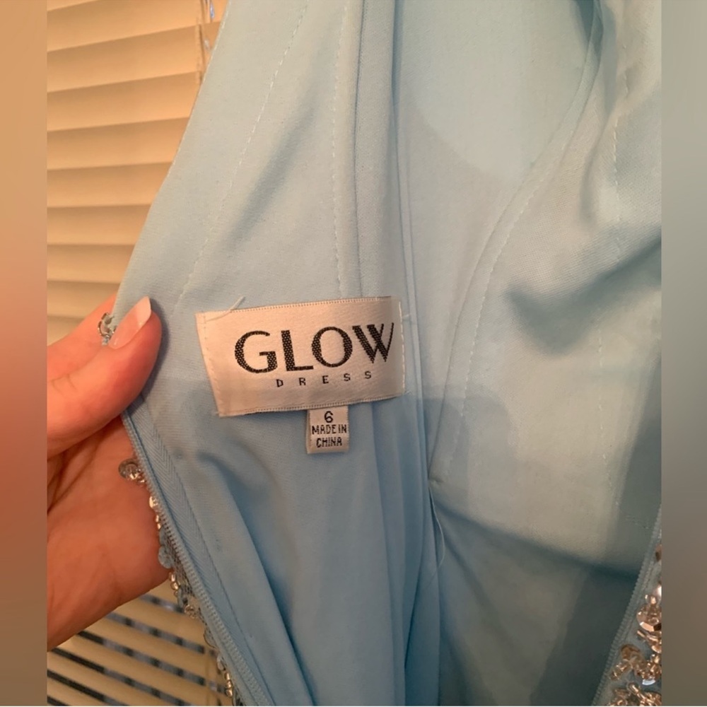 Blue and Silver Evening Gown - Picture 14 of 14